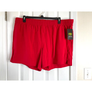 Athletic Works Mens Athletic Shorts Size 3XL (48-50) Red DriWorks NWT